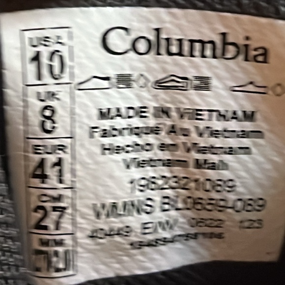 Women’s 10 COLUMBIA ORTHOLITE ECO LT HIKING SHOES - Picture 8 of 8